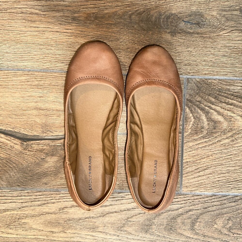 Lucky Brand 'Emmie' LATTE LEATHER, Size 8.5 W